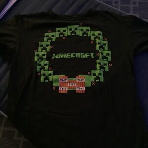 Minecraft Short sleeved Christmas wreath tee, size Youth XL